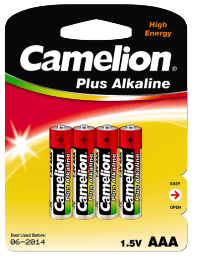 э/п Camelion LR03 Plus Alkaline BL-4 (LR03-BP4,батарейка,1.5В) (4/48/1152шт)